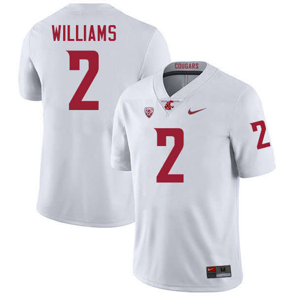 Kyle Williams WSU Cougars Jersey.Washington State Cougars #2 Kyle Williams Jersey Youth-White